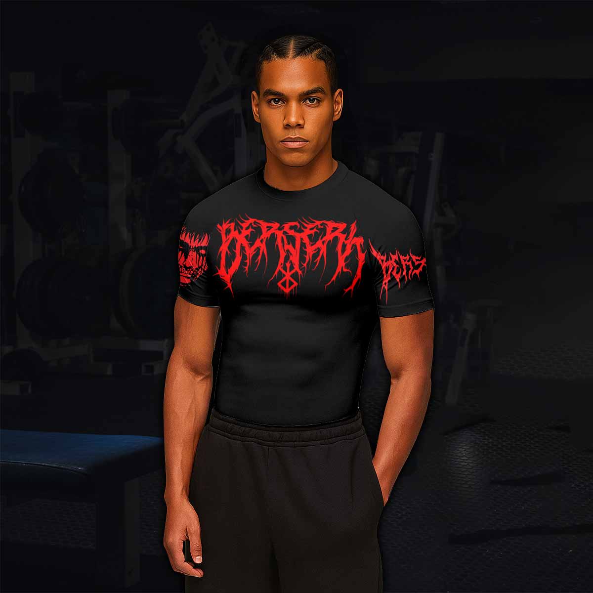Berserk Metal Skull Knight Rash Guard