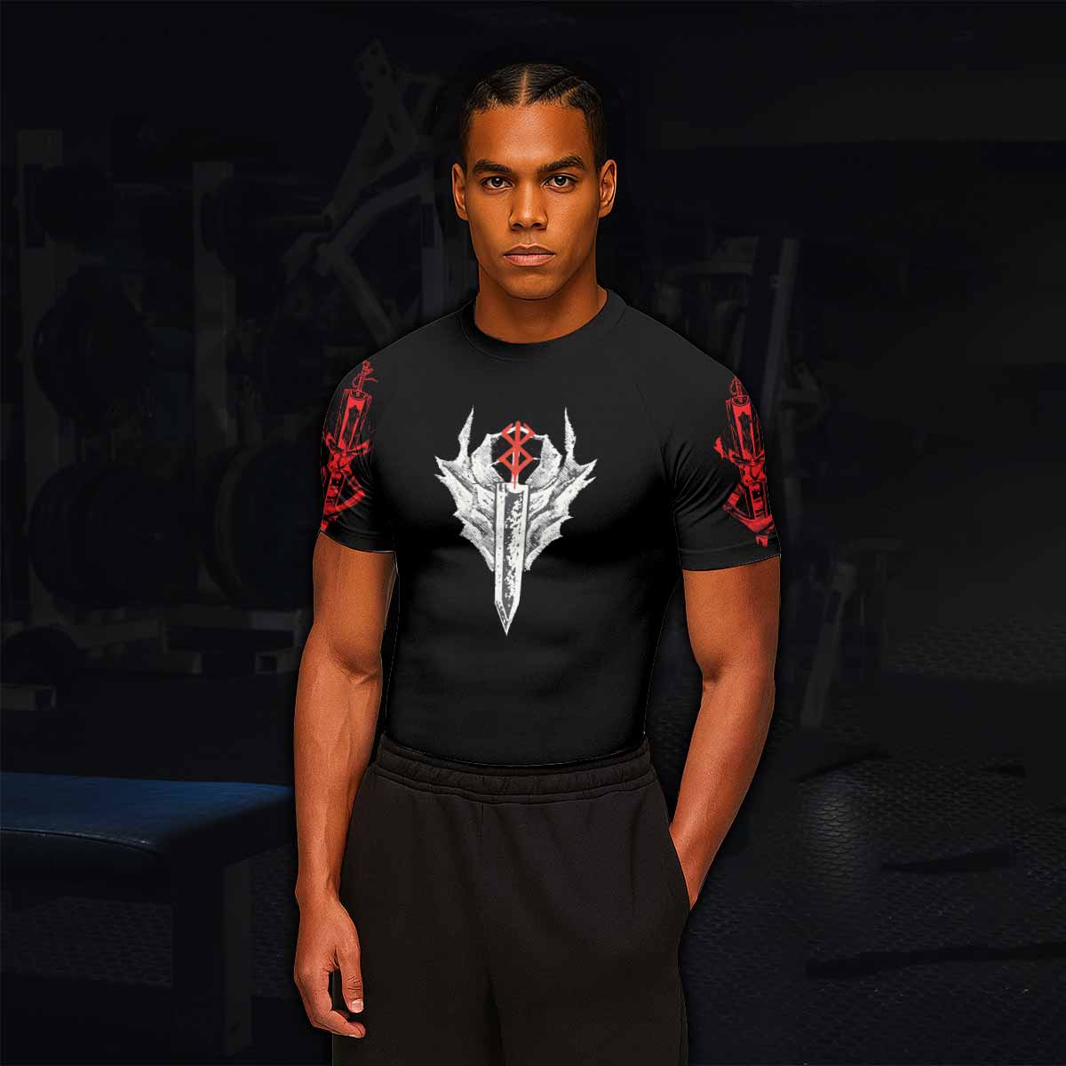 Berserk Black Swordsman Guts Rash Guard