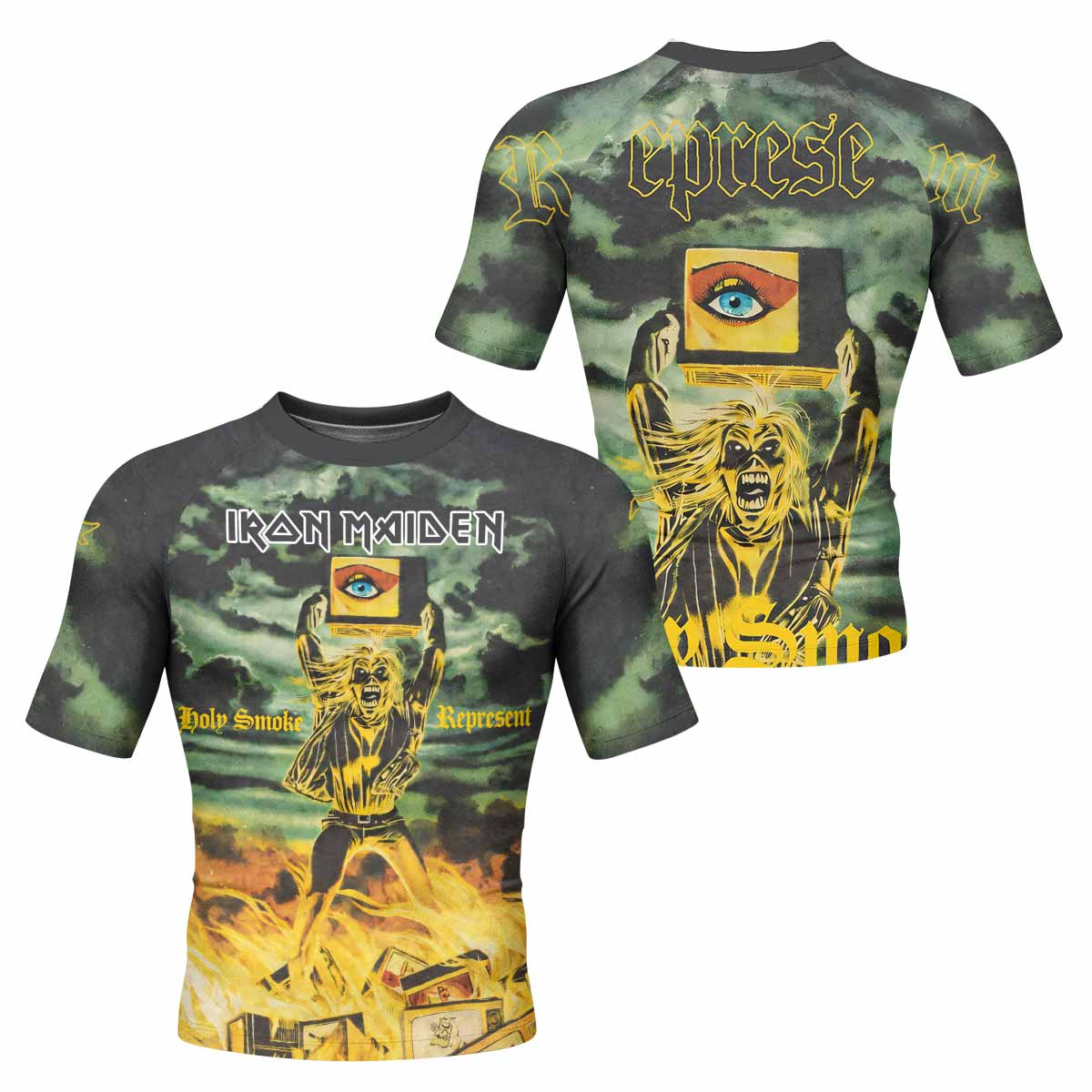 Iron Maiden Holy Smoke Rash Guard