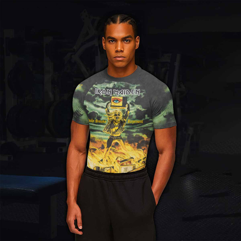 Iron Maiden Holy Smoke Rash Guard