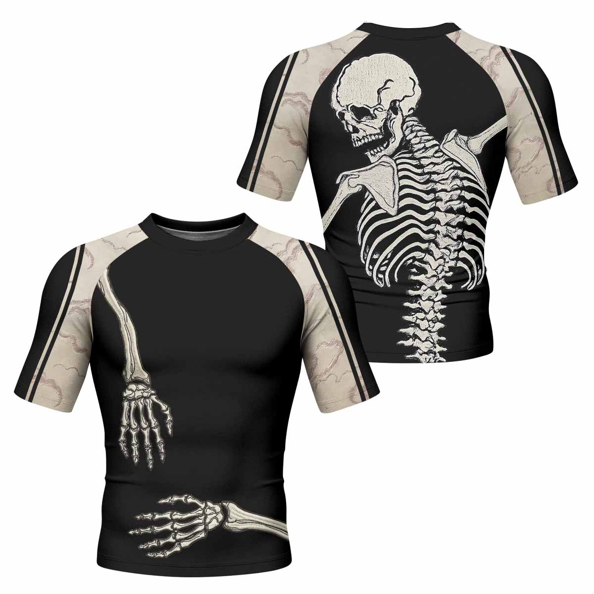 Bare Bones Skeleton Rash Guard