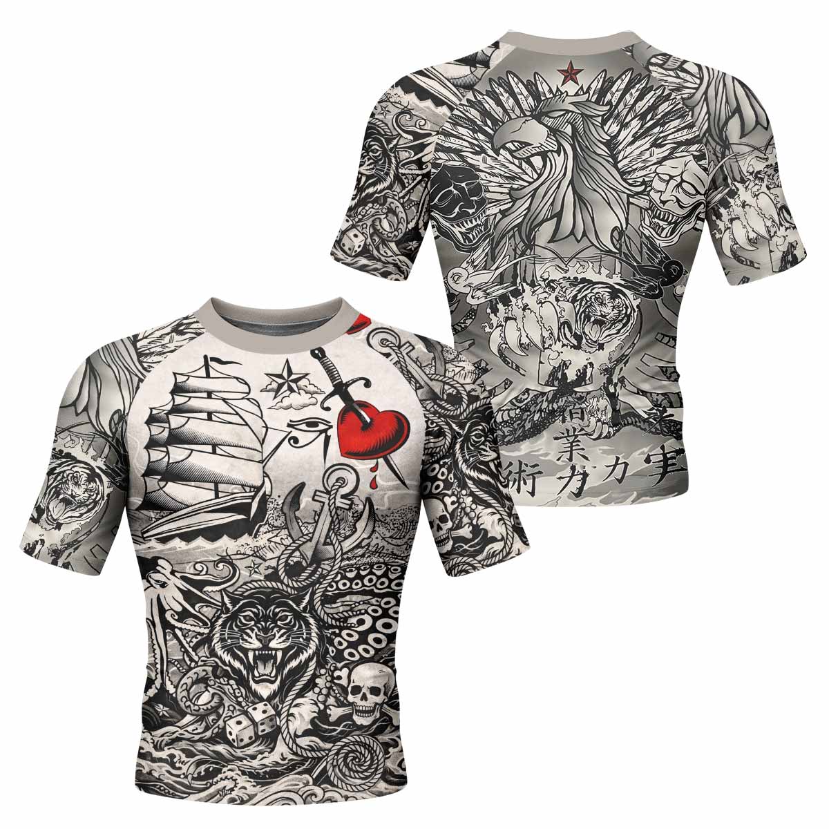 Savage Ocean Irezumi Rash Guard