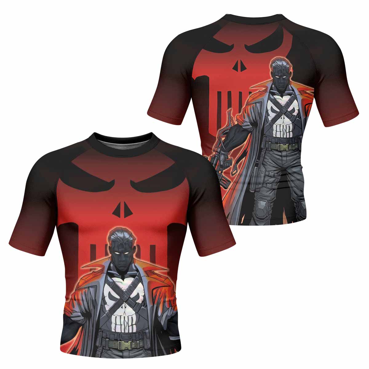 The Punisher Red Frank Castle Rash Guard