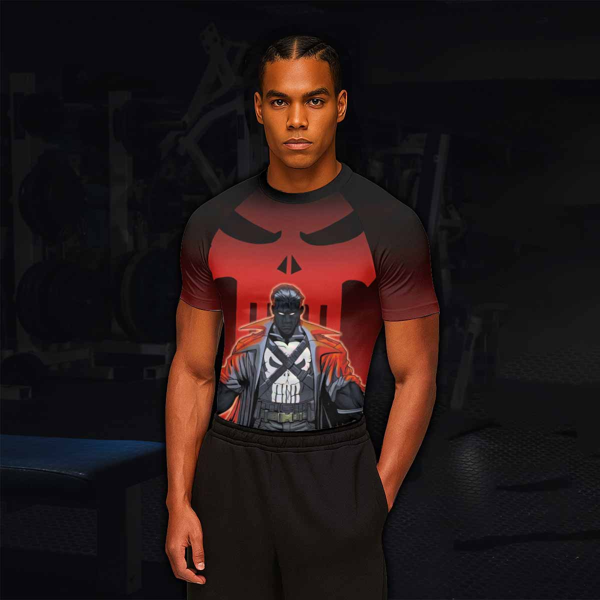 The Punisher Red Frank Castle Rash Guard