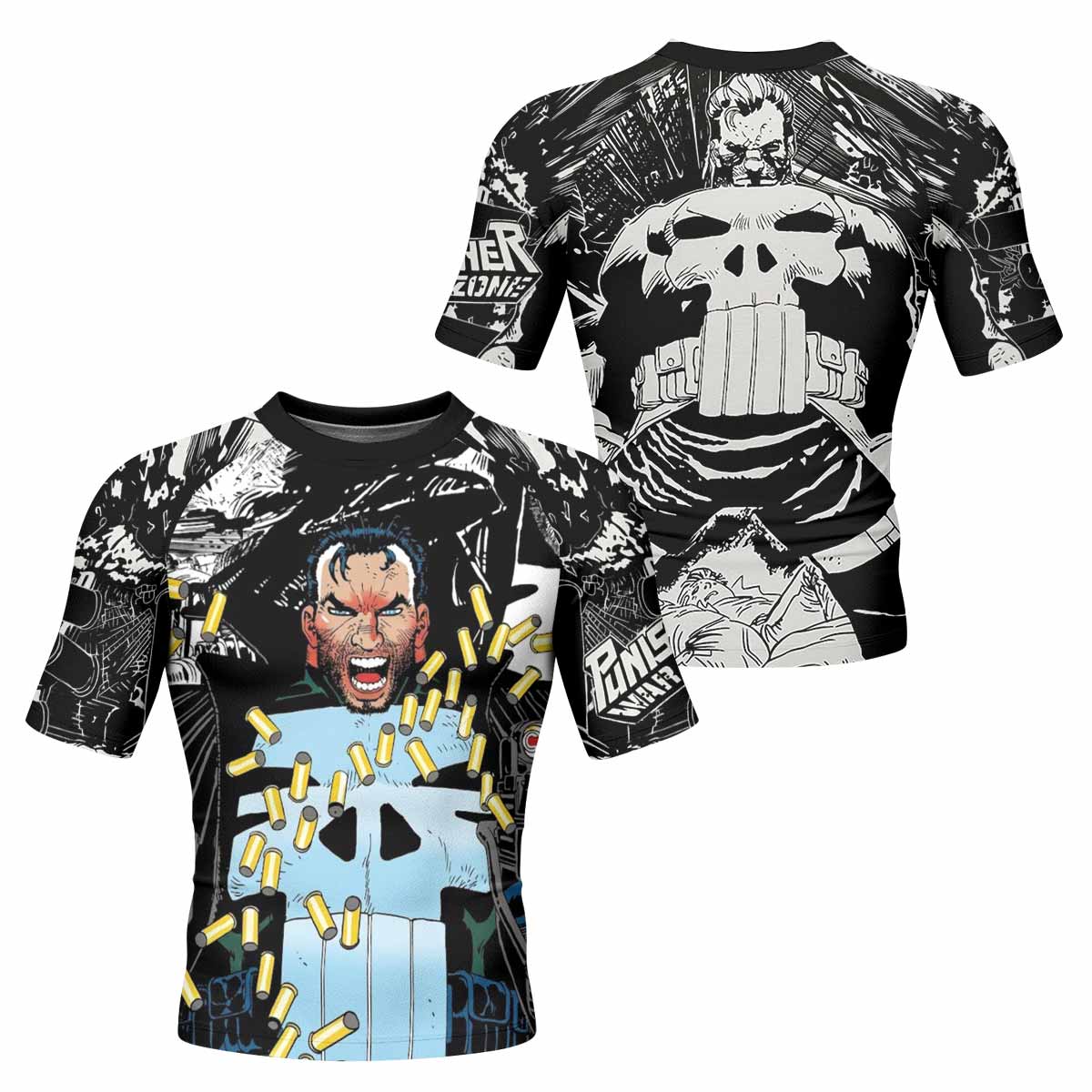 Punisher Bullet Storm Frank Castle Rash Guard