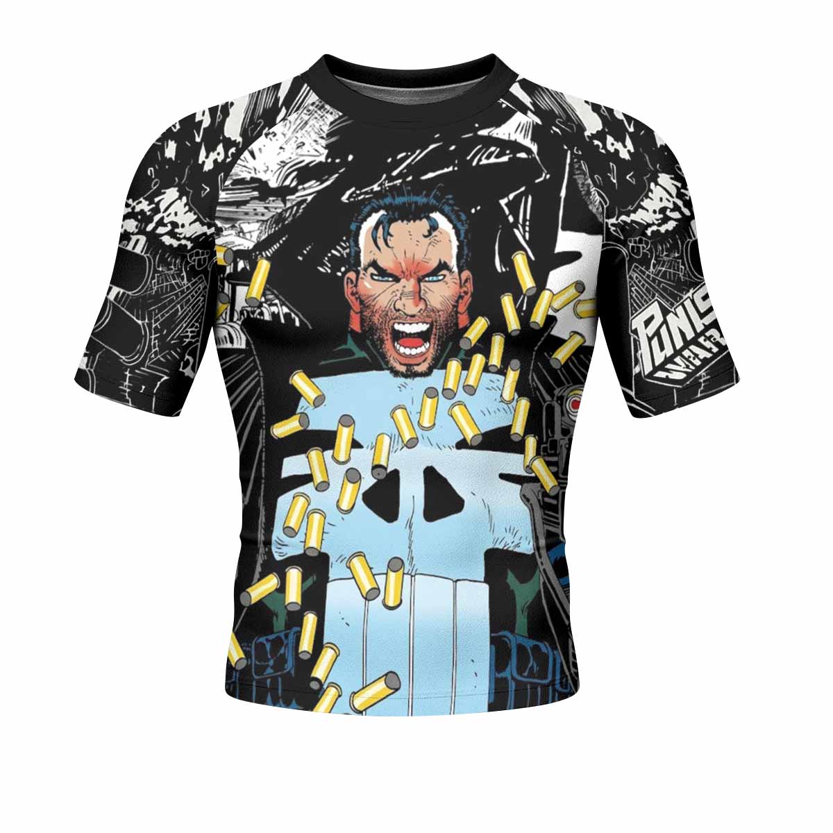 Punisher Bullet Storm Frank Castle Rash Guard