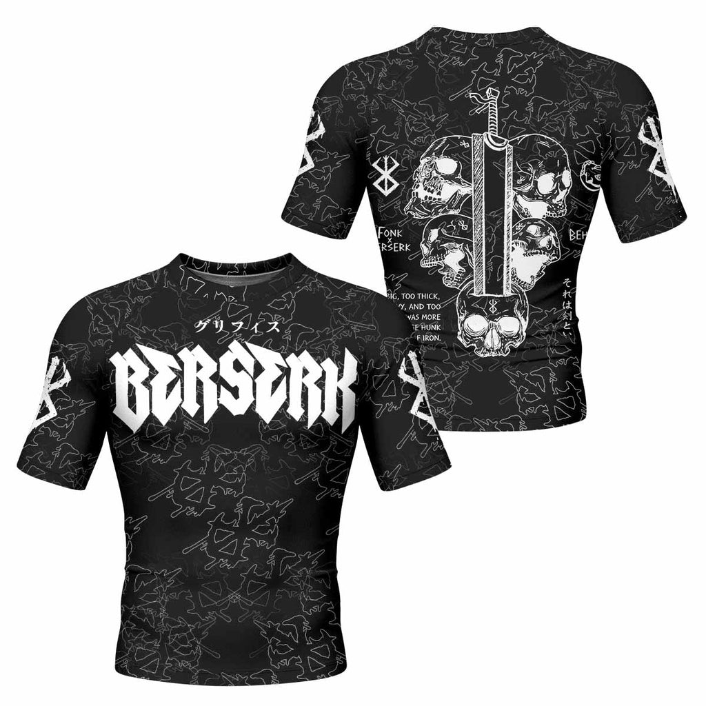 Berserk Dragon Slayer Skull Rash Guard