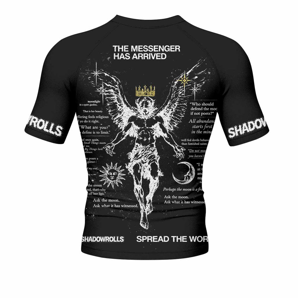The Messenger Has Arrived Black Rash Guard
