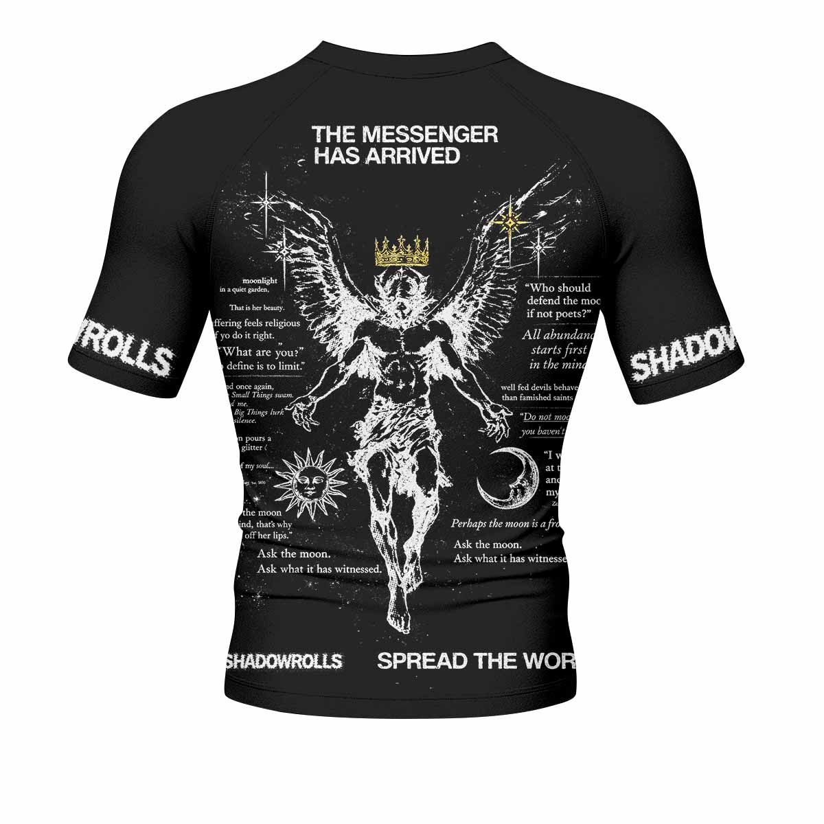 The Messenger Has Arrived Black Rash Guard