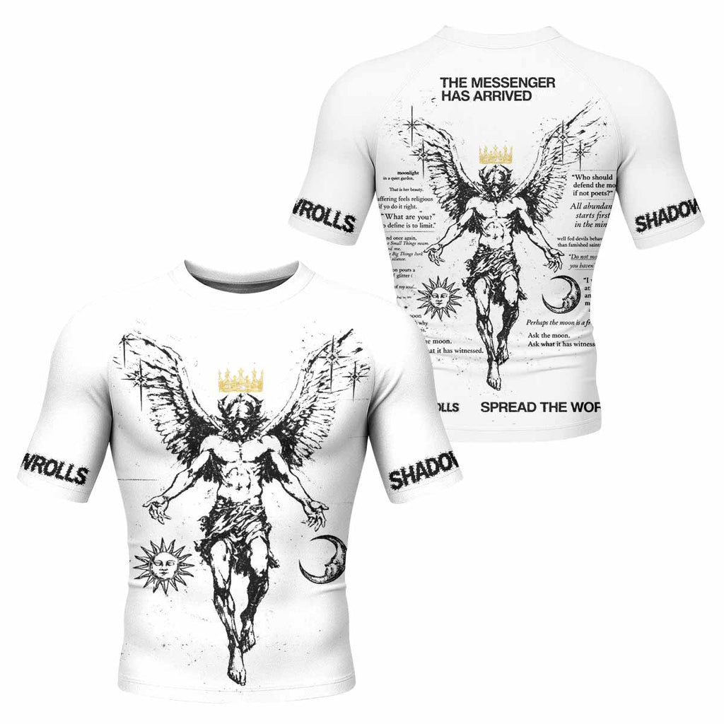 The Messenger Has Arrived White Rash Guard
