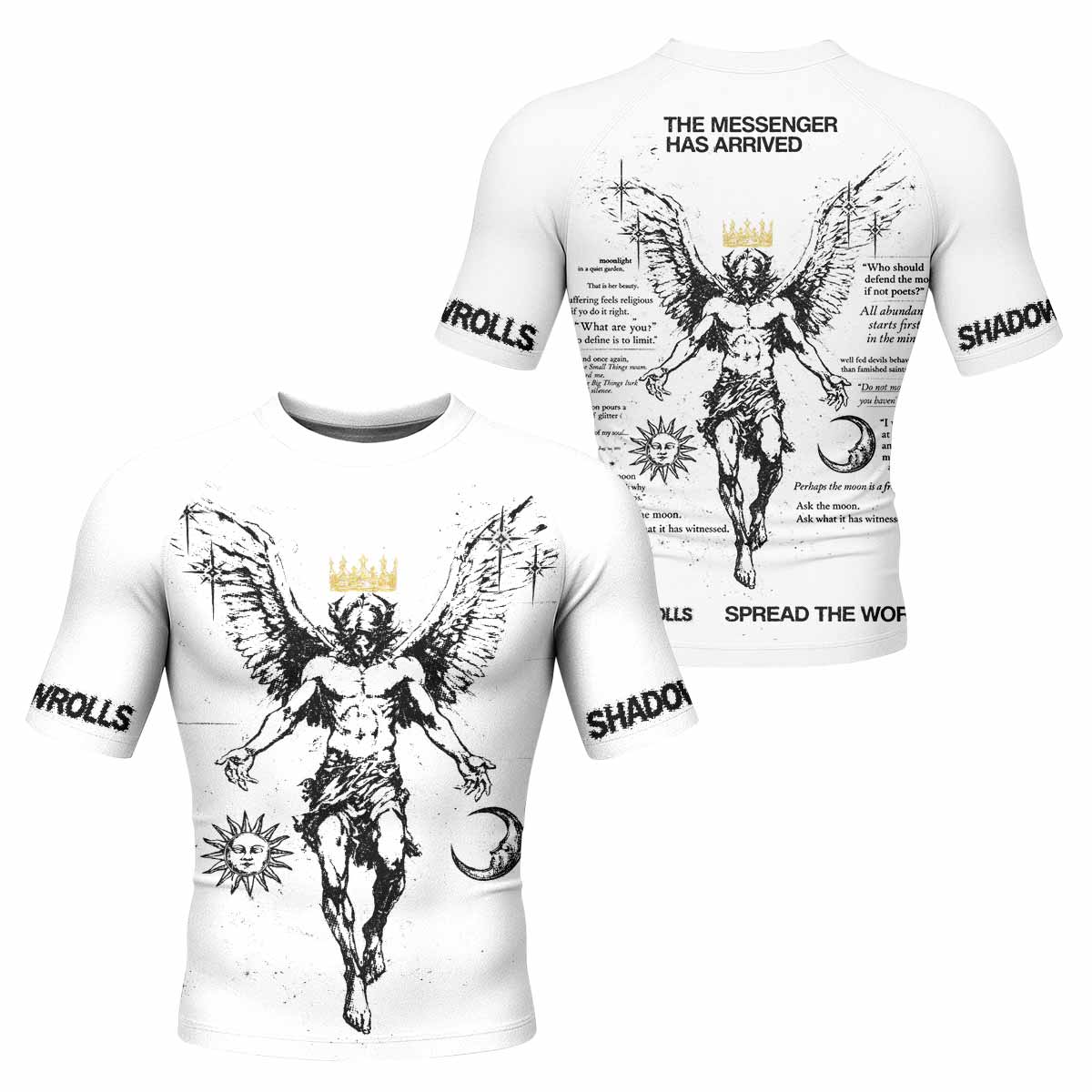 The Messenger Has Arrived White Rash Guard