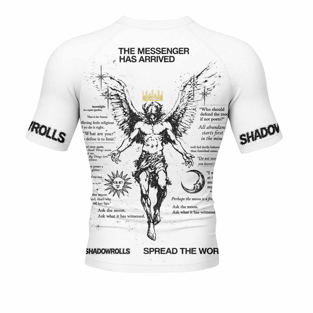 The Messenger Has Arrived White Rash Guard