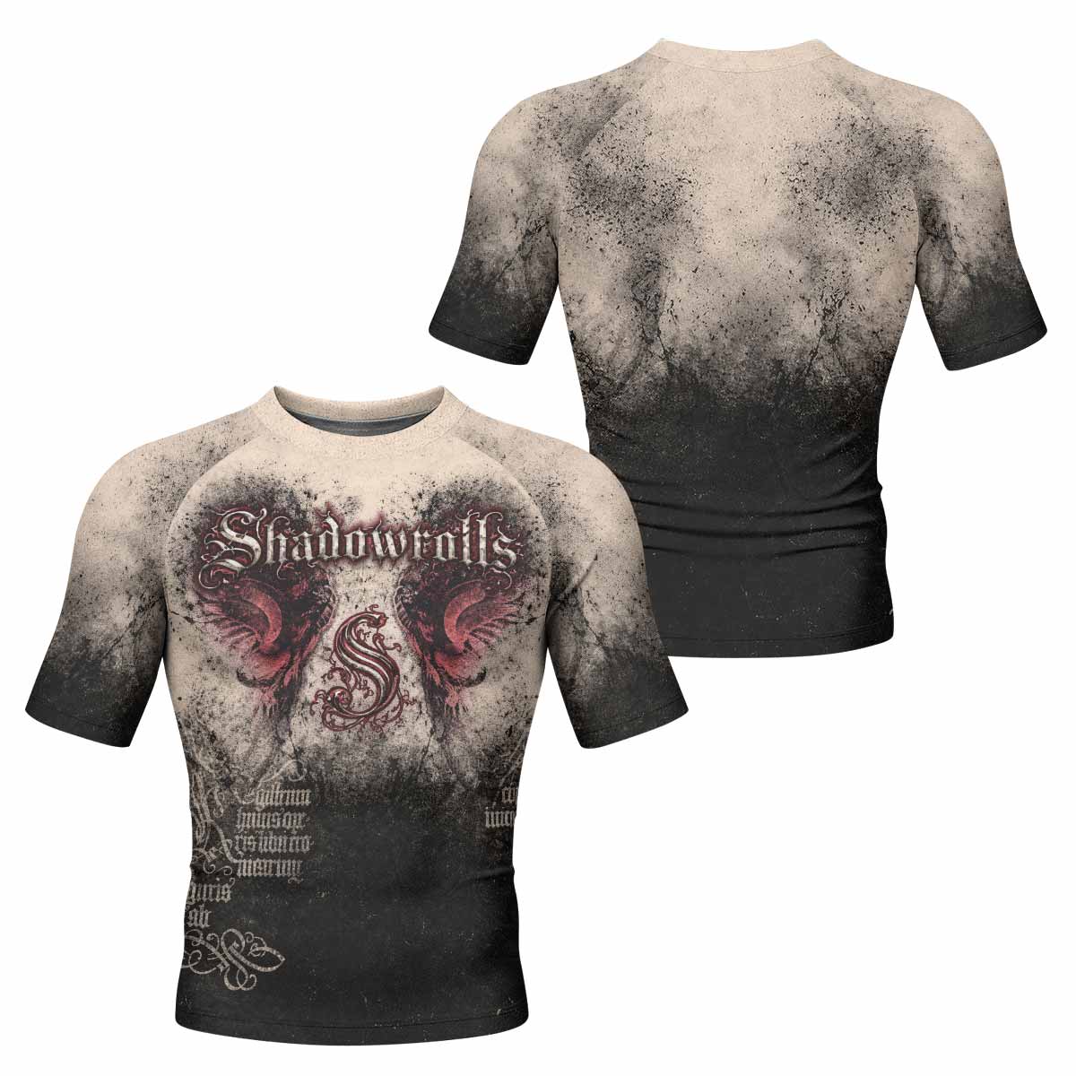 Grunge Smoke Gothic Rash Guard