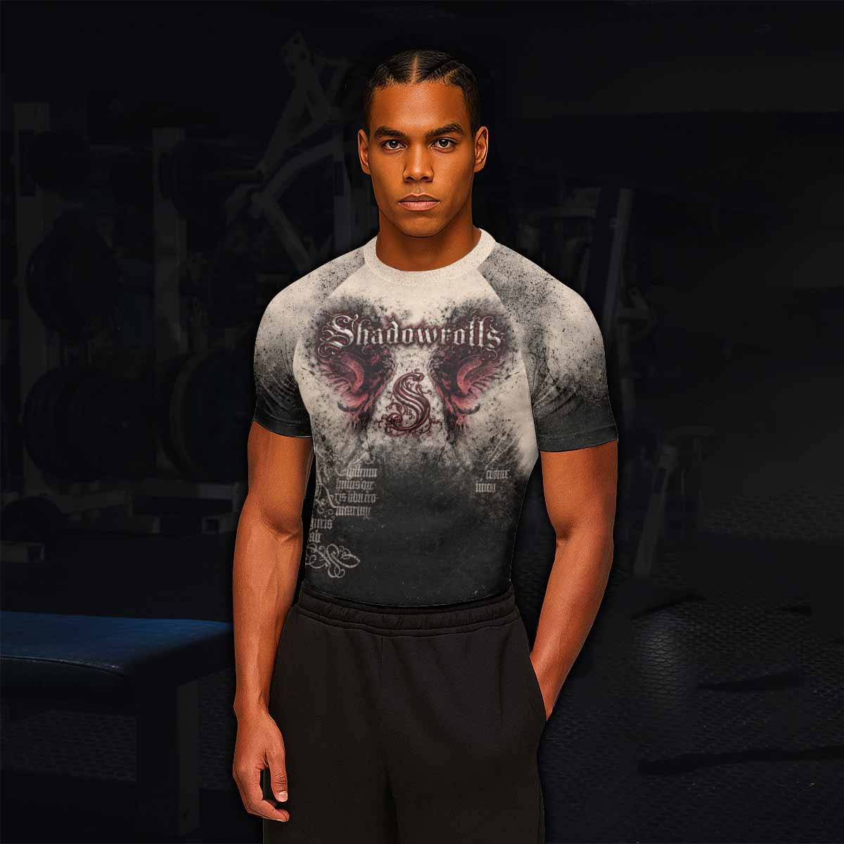 Grunge Smoke Gothic Rash Guard