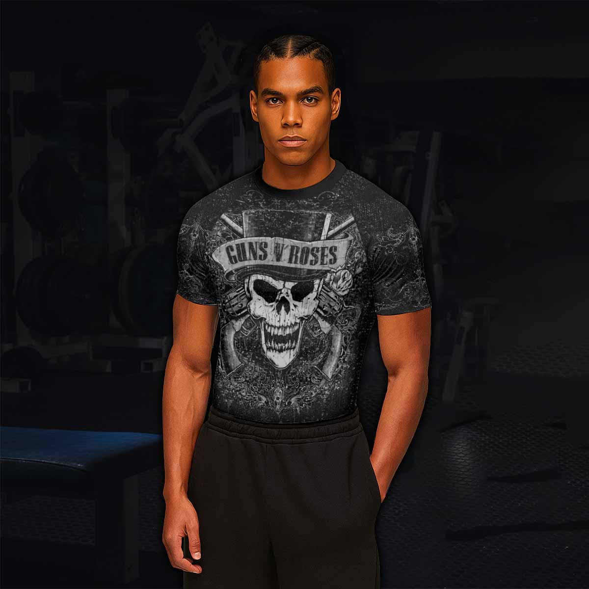 Guns N' Roses Skull Rash Guard