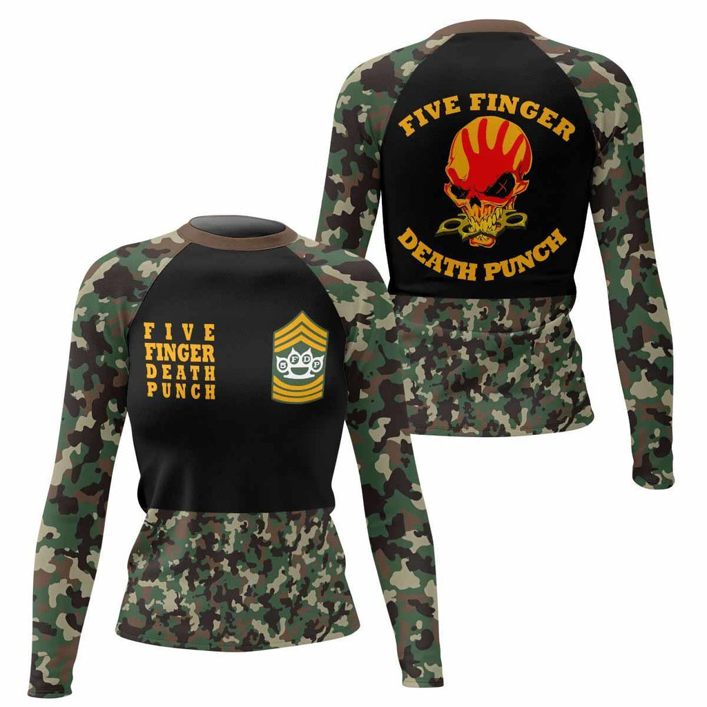 Five Finger Death Punch Camo Rash Guard