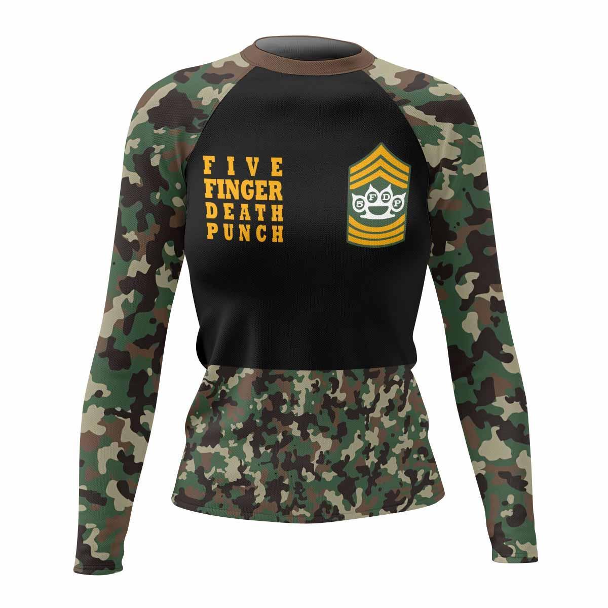 Five Finger Death Punch Camo Rash Guard