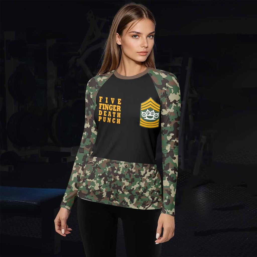 Five Finger Death Punch Camo Rash Guard