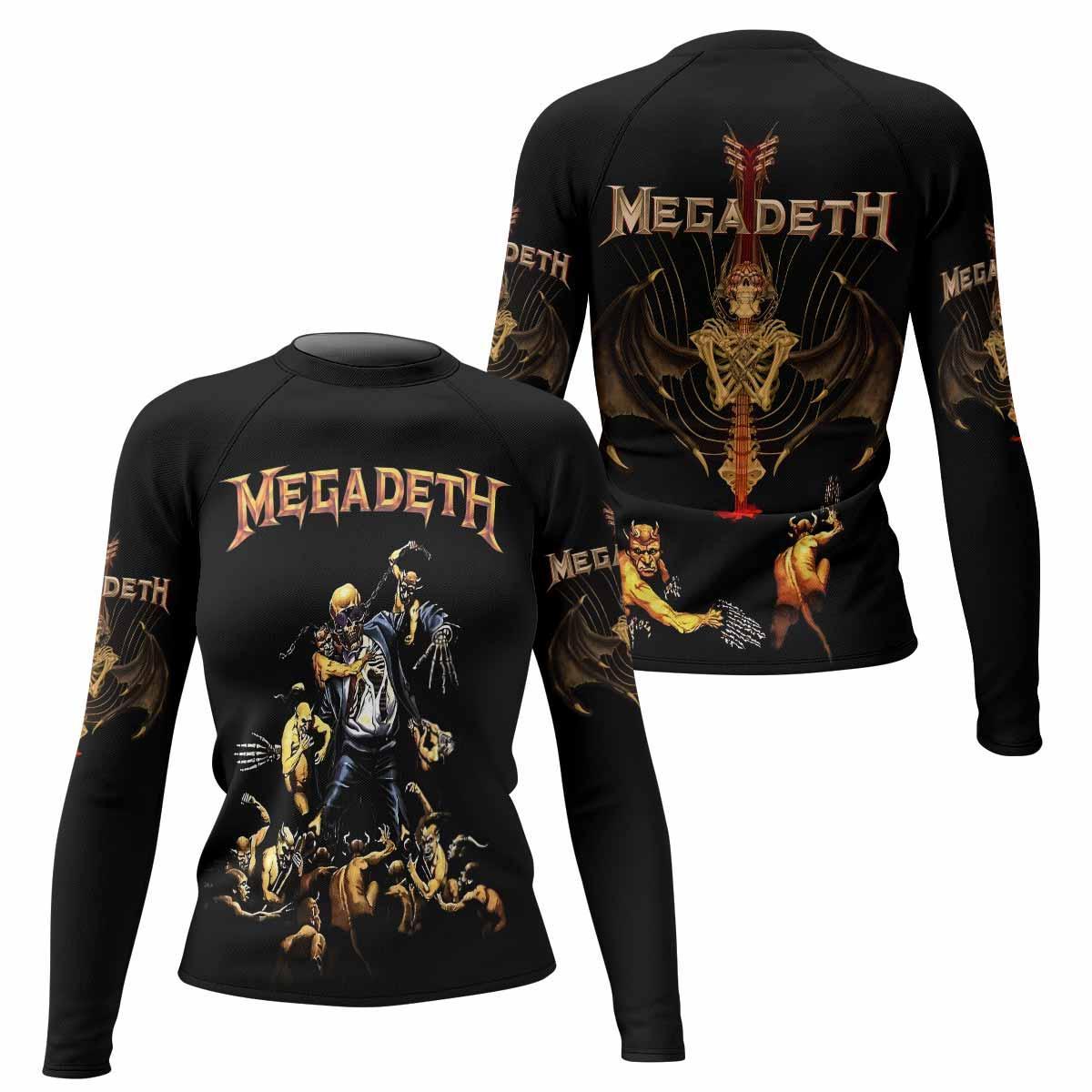 Megadeth Holy Wars 991 Wild Oats Rash Guard