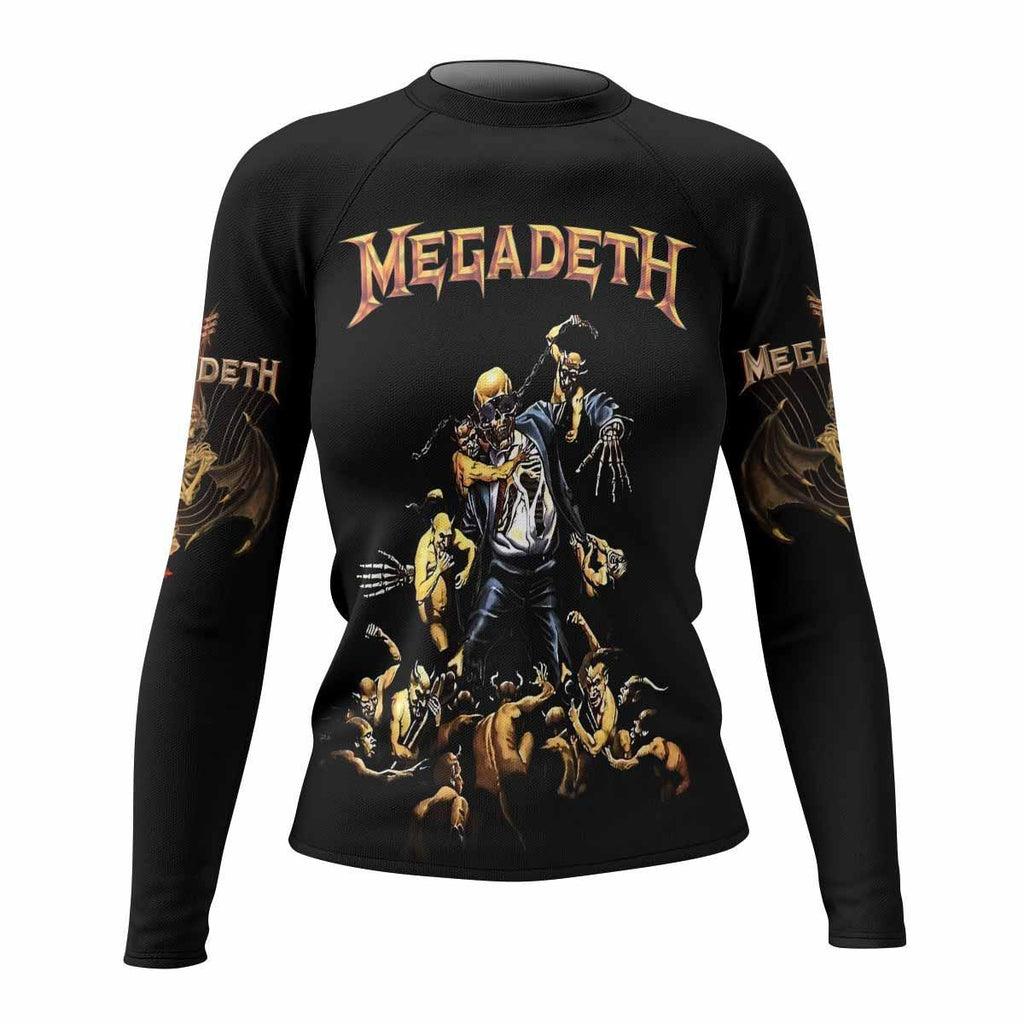 Megadeth Holy Wars 991 Wild Oats Rash Guard