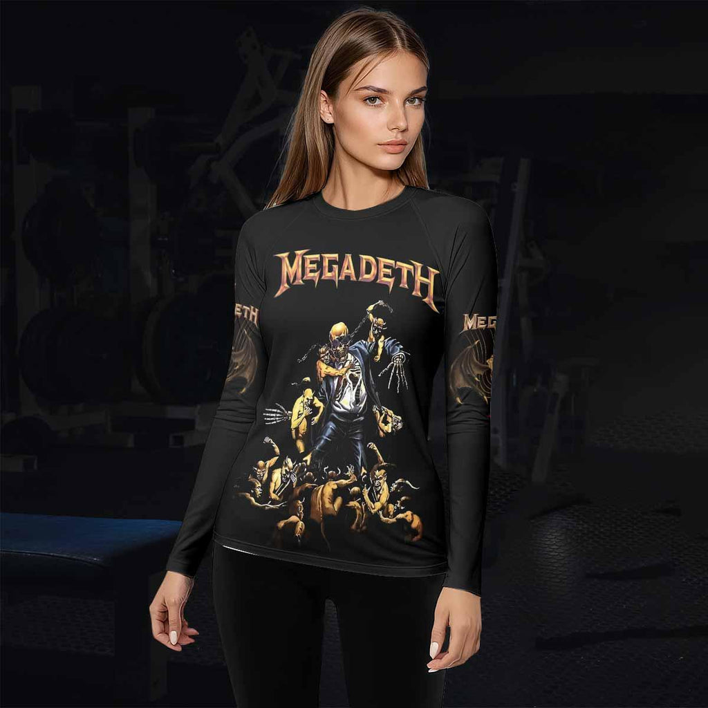 Megadeth Holy Wars 991 Wild Oats Rash Guard
