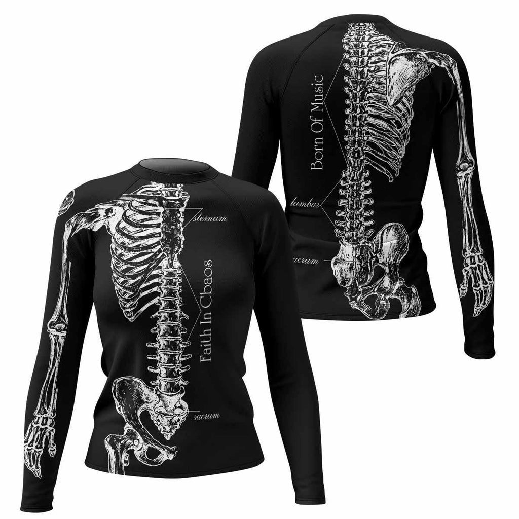 Faith In Chaos Skeleton Rash Guard