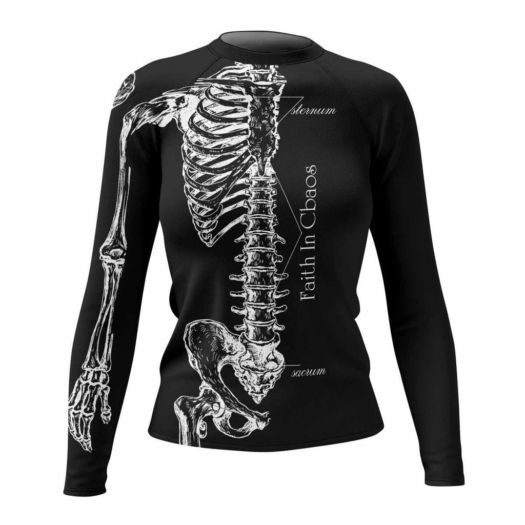 Faith In Chaos Skeleton Rash Guard