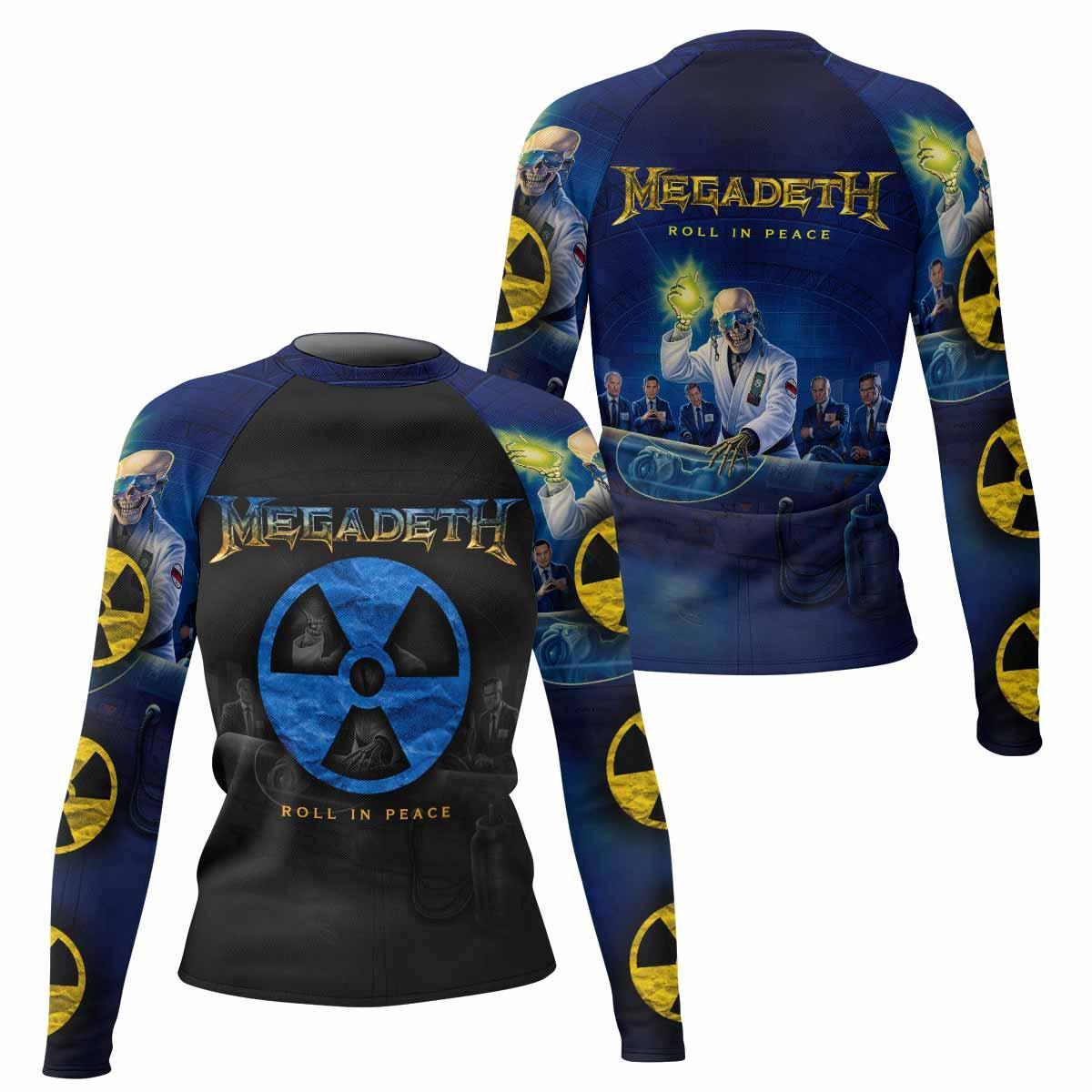 Megadeth Roll In Peace Rash Guard