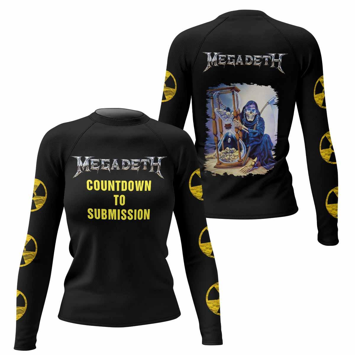 Megadeth Countdown to Submission Rash Guard