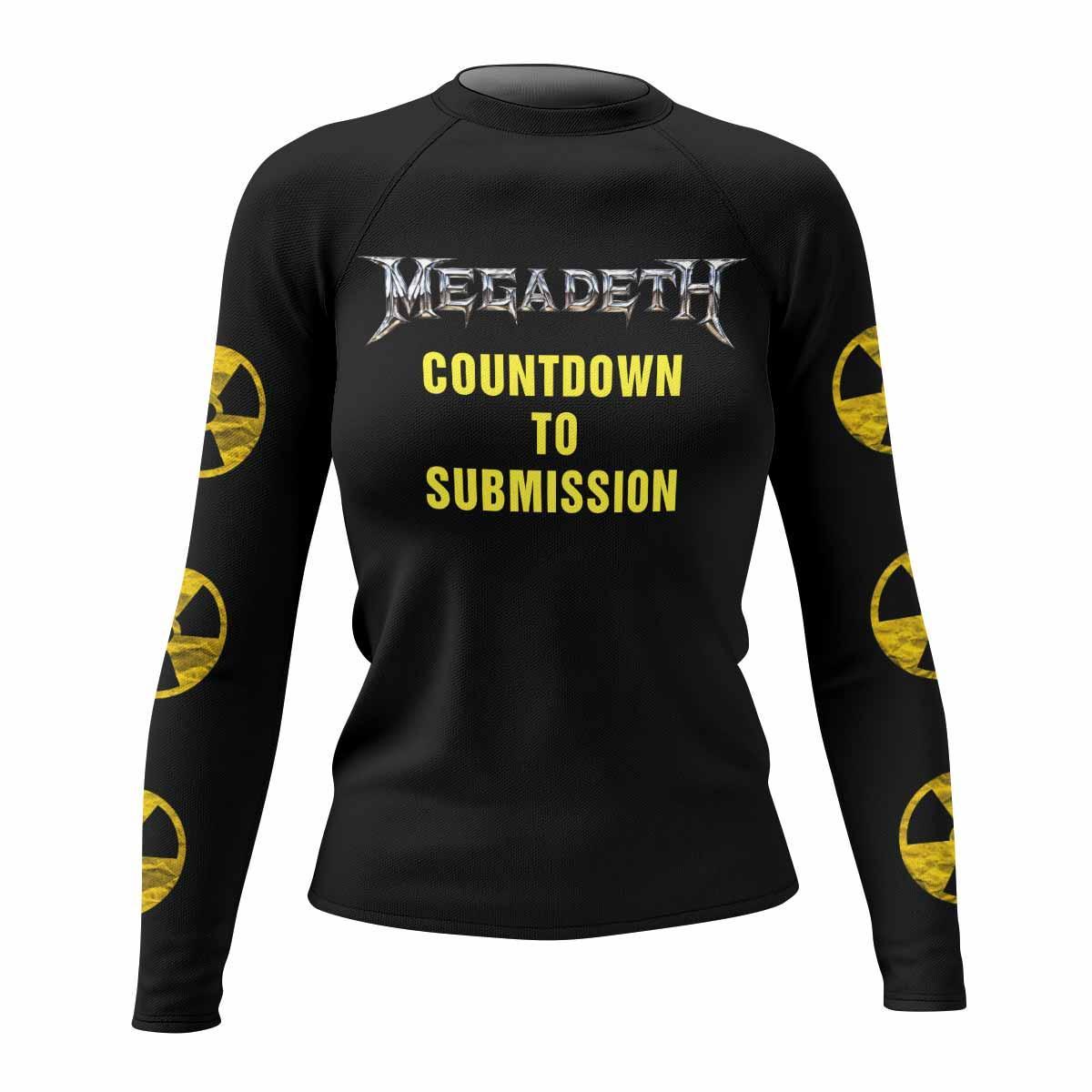 Megadeth Countdown to Submission Rash Guard
