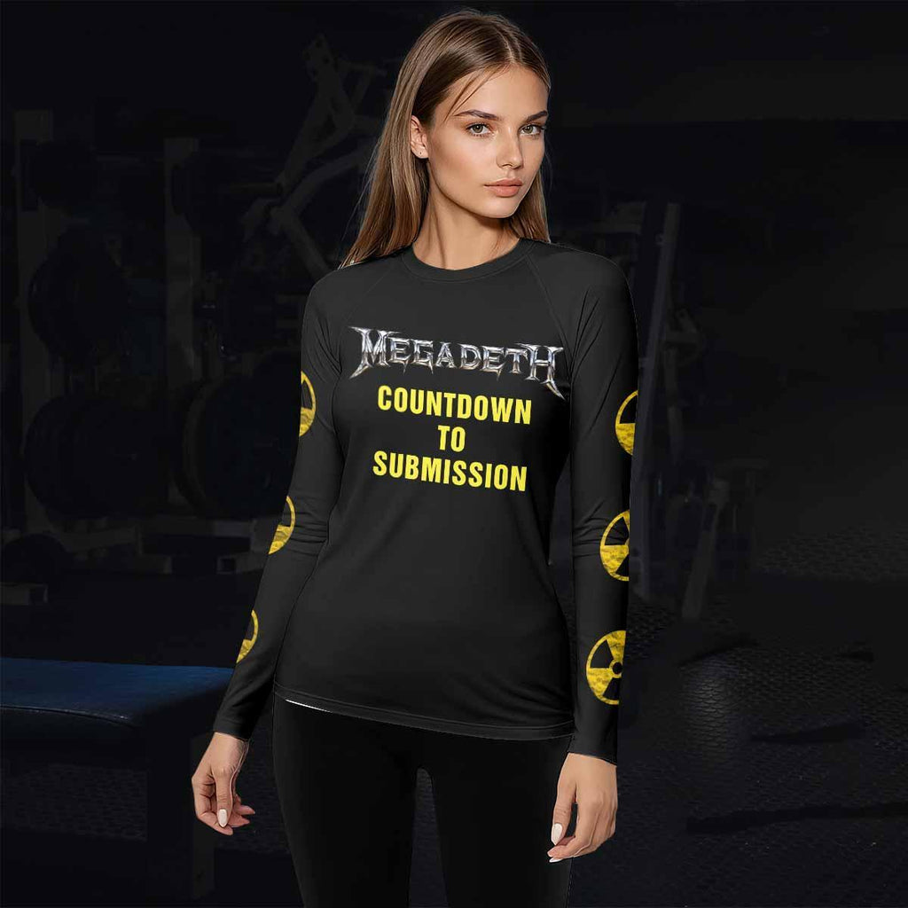 Megadeth Countdown to Submission Rash Guard