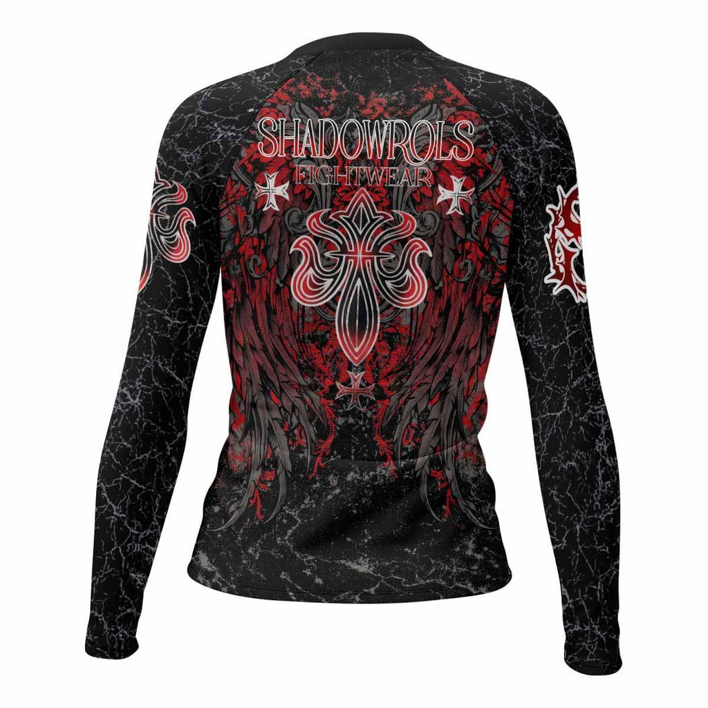 Crimson Faith Cross Rash Guard