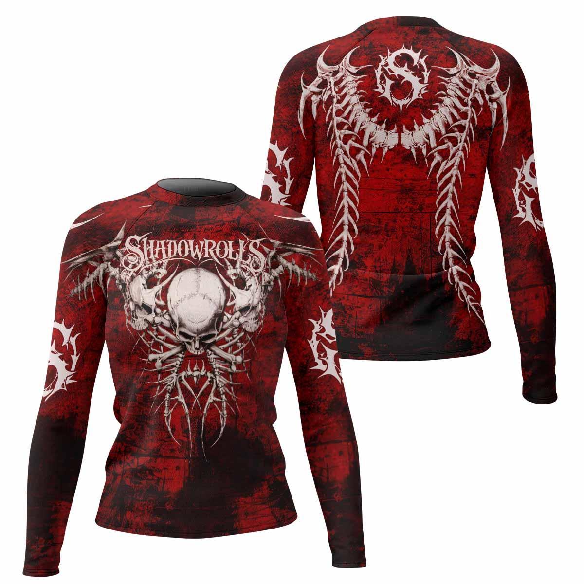 Blood Spine Skull Rash Guard
