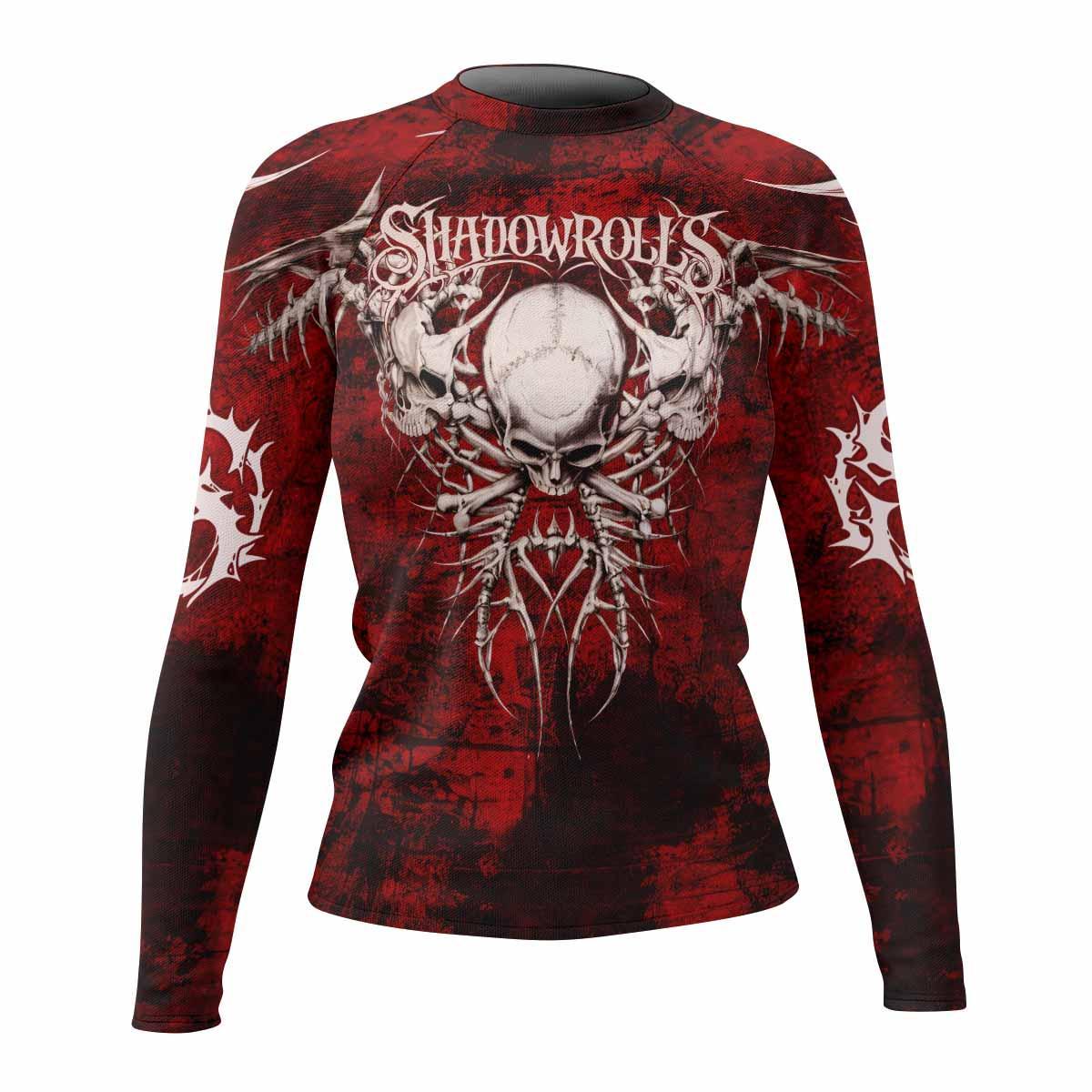 Blood Spine Skull Rash Guard