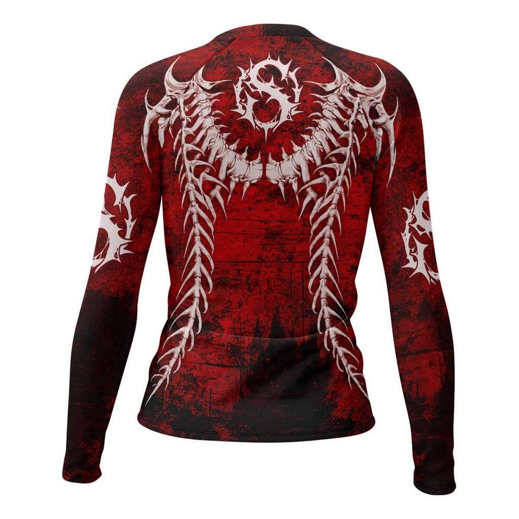 Blood Spine Skull Rash Guard