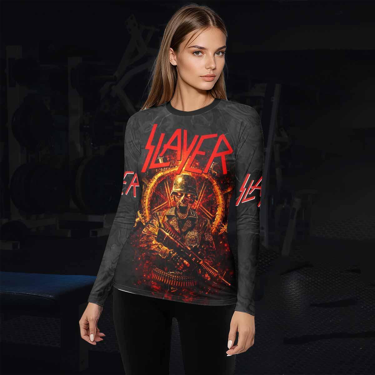 Slayer Goat Skull Rash Guard