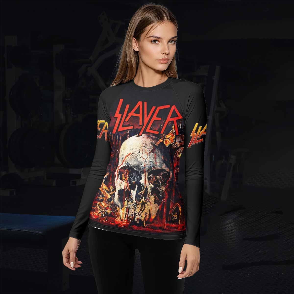 Slayer South Of Heaven Rash Guard