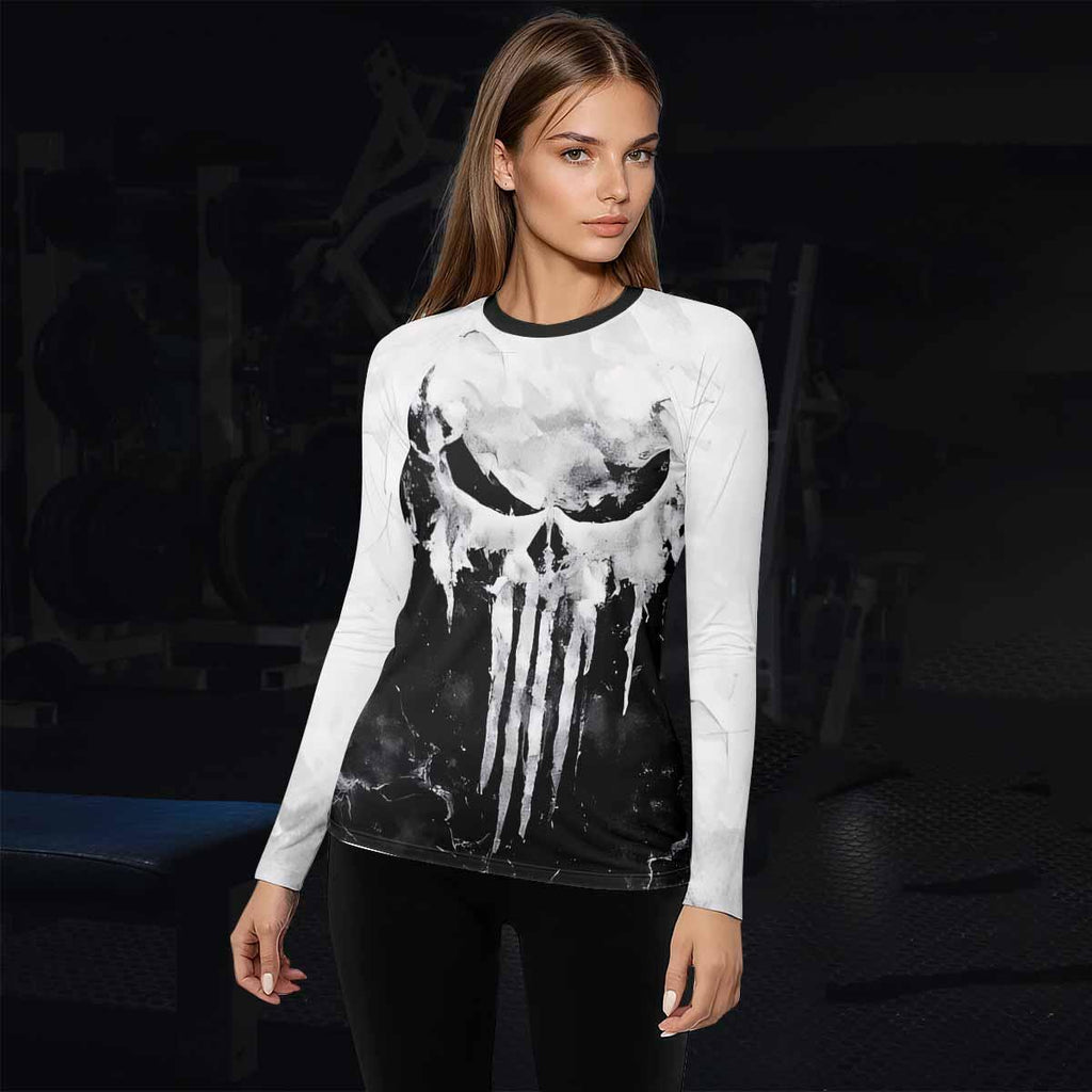 Punisher Ghost Skull Rash Guard