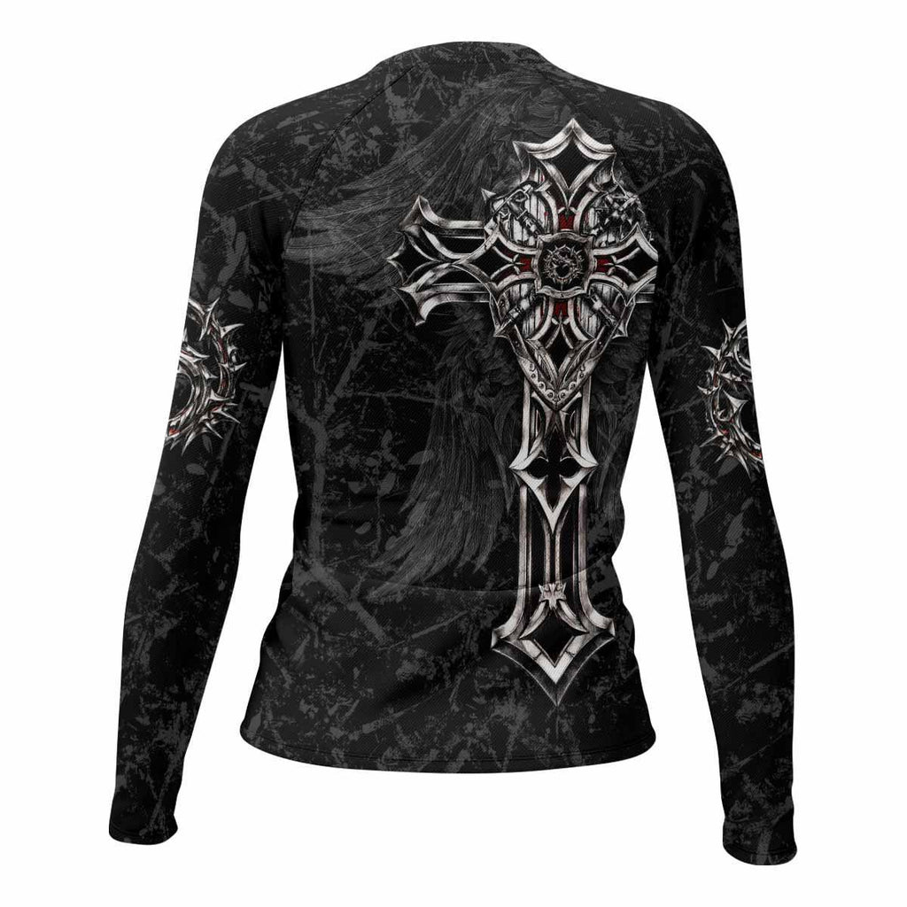 Crown of Thorns Cross Rash Guard