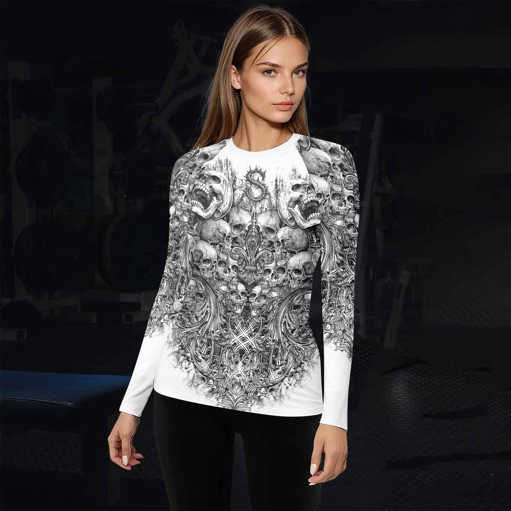 Memento Mori Skull Rash Guard