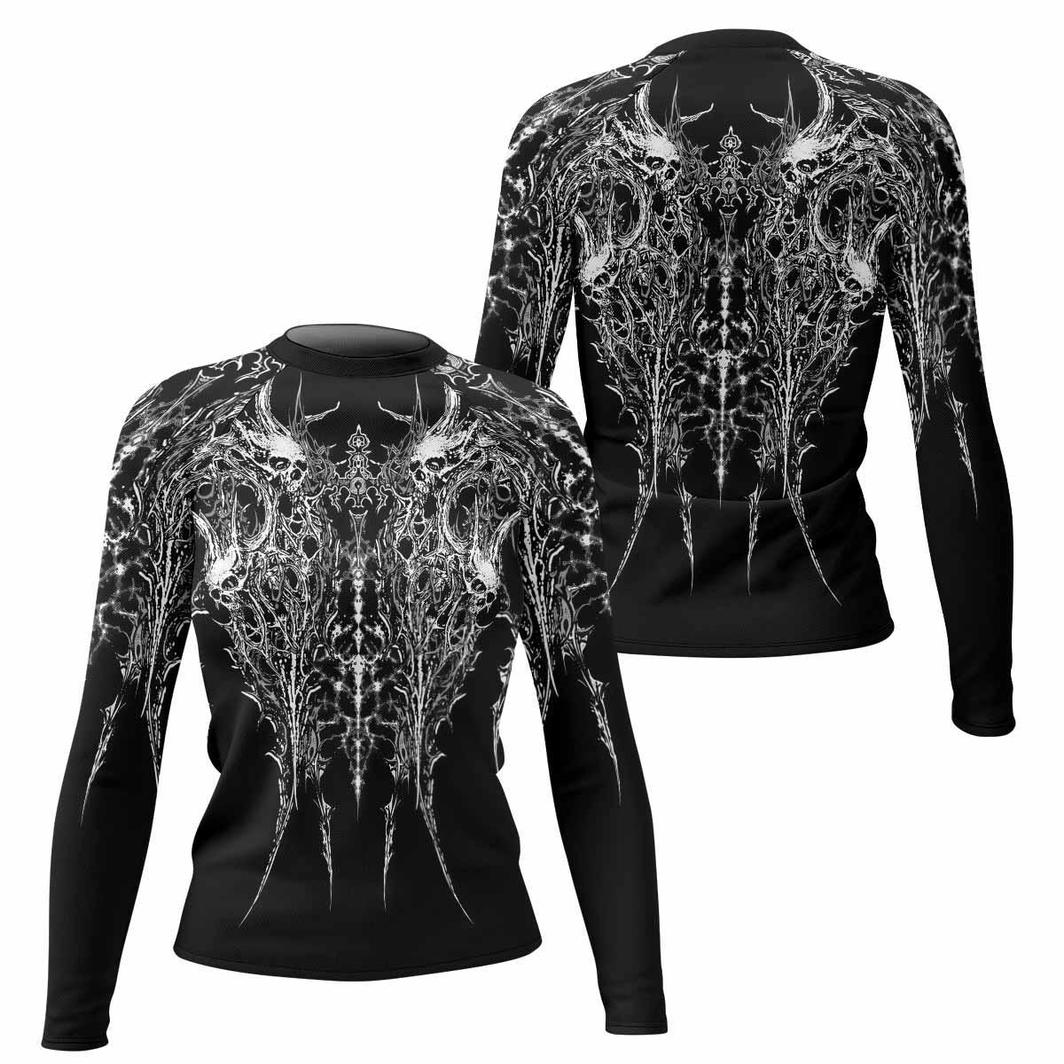 Mortalis Dark Spine Rash Guard