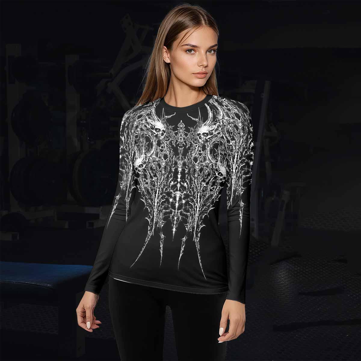 Mortalis Dark Spine Rash Guard
