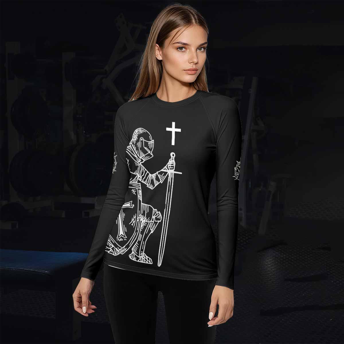 Give Me an Army Rosary Rash Guard