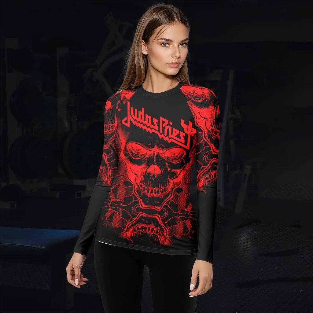 Judas Priest Skull Rash Guard
