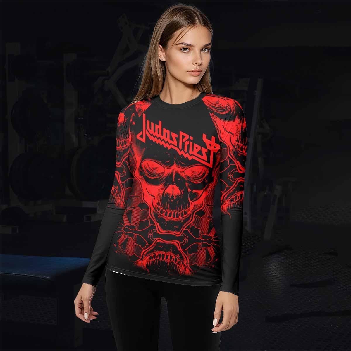 Judas Priest Skull Rash Guard