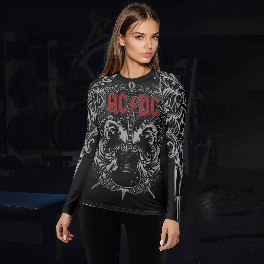 AC/DC Black Ice Rash Guard