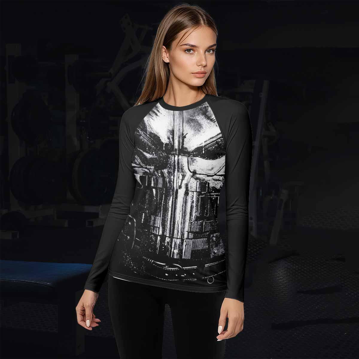 The Punisher War Mask Rash Guard
