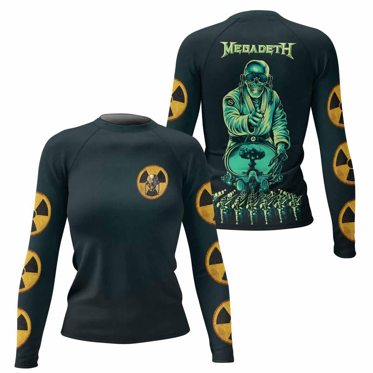 Megadeth Nuclear Skull Rash Guard