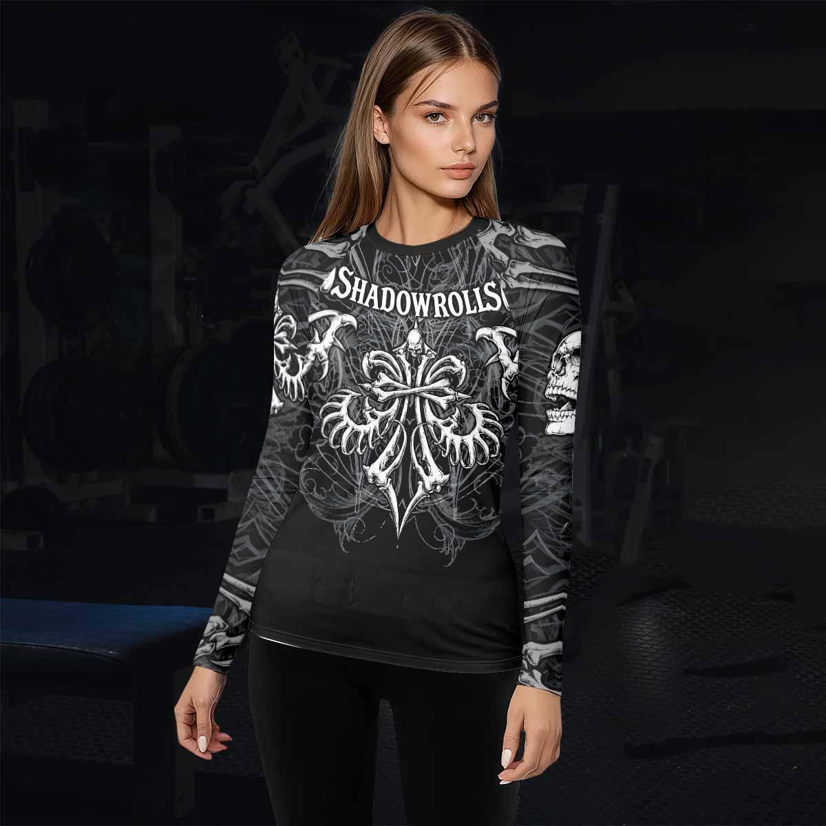 Shadowrolls Skull Cross Rash Guard