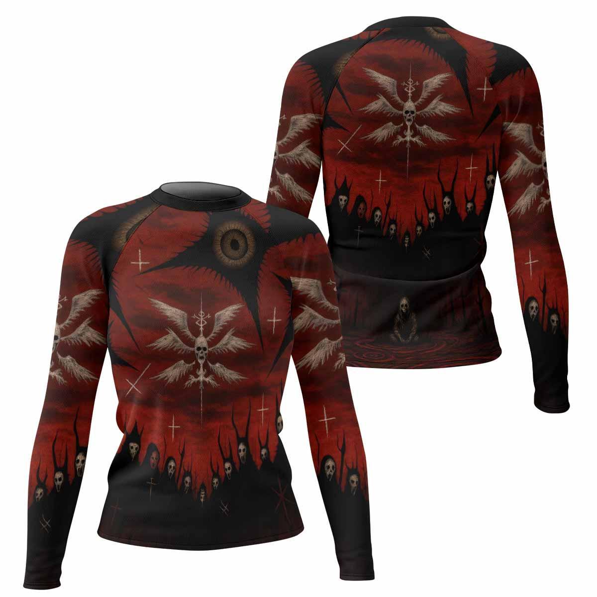Occult Fallen Seraph Ritual Rash Guard